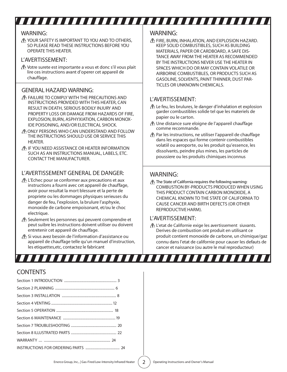 Enerco HST45 User Manual | Page 2 / 24