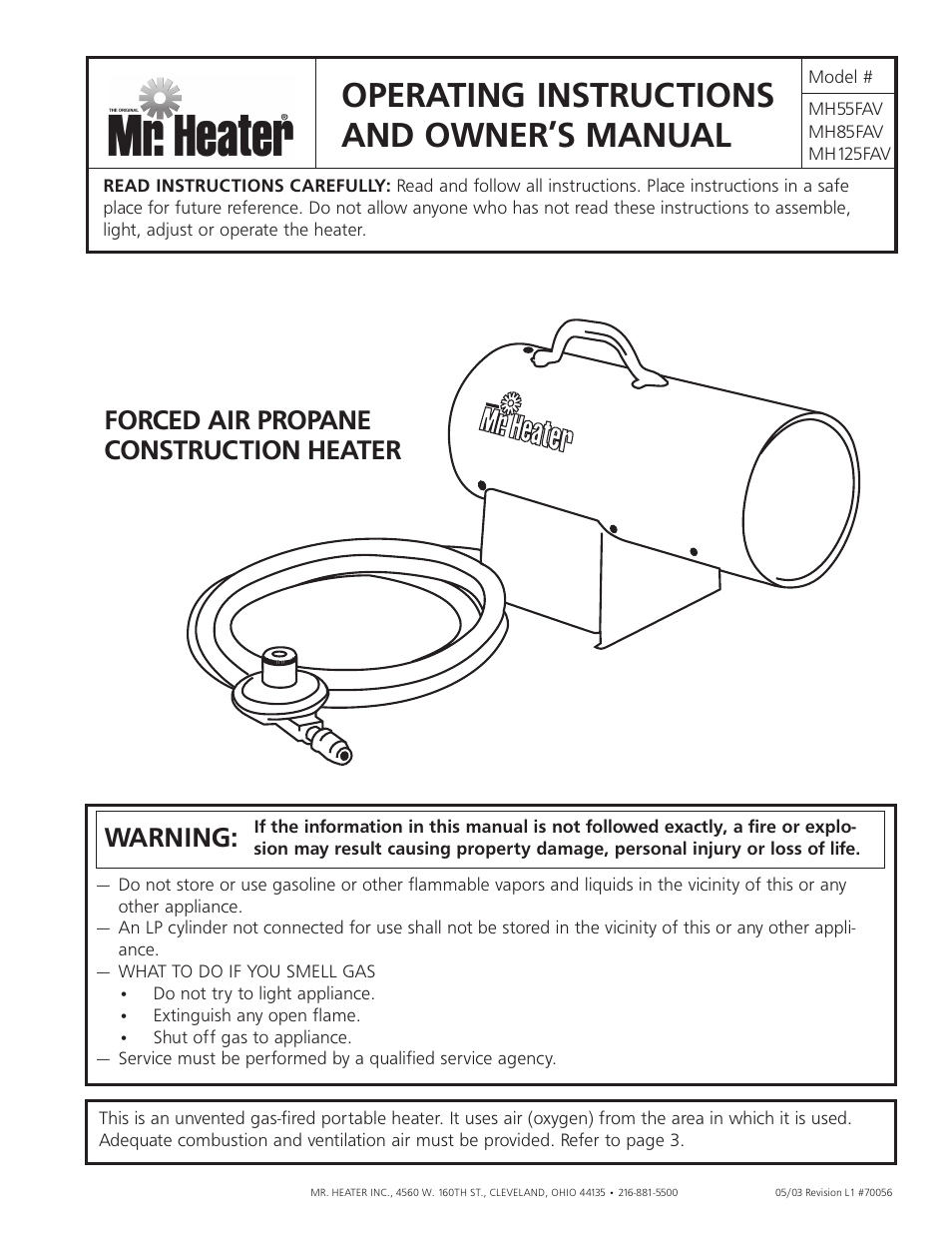 Enerco MH55FAV User Manual | 12 pages