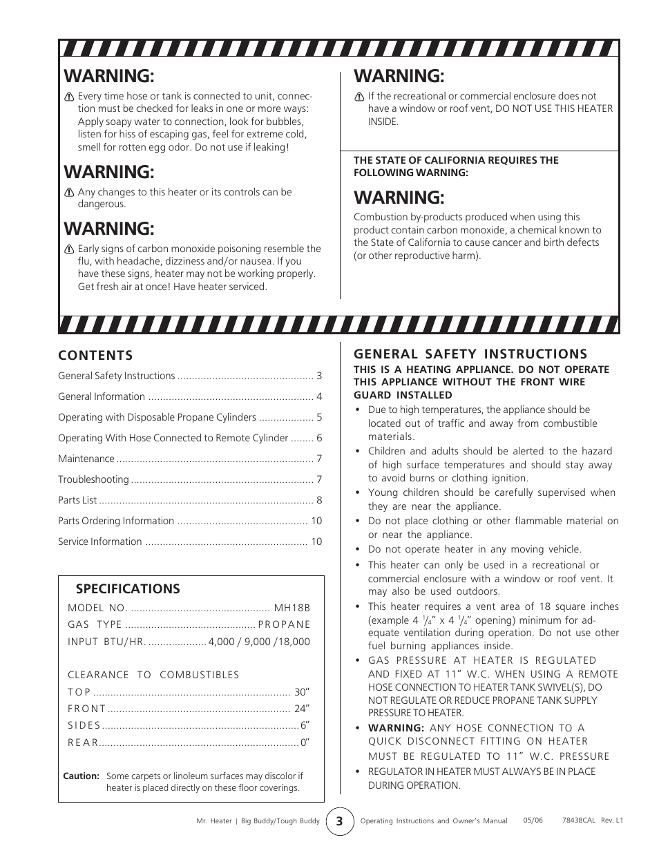 Enerco MH18B User Manual | Page 3 / 10