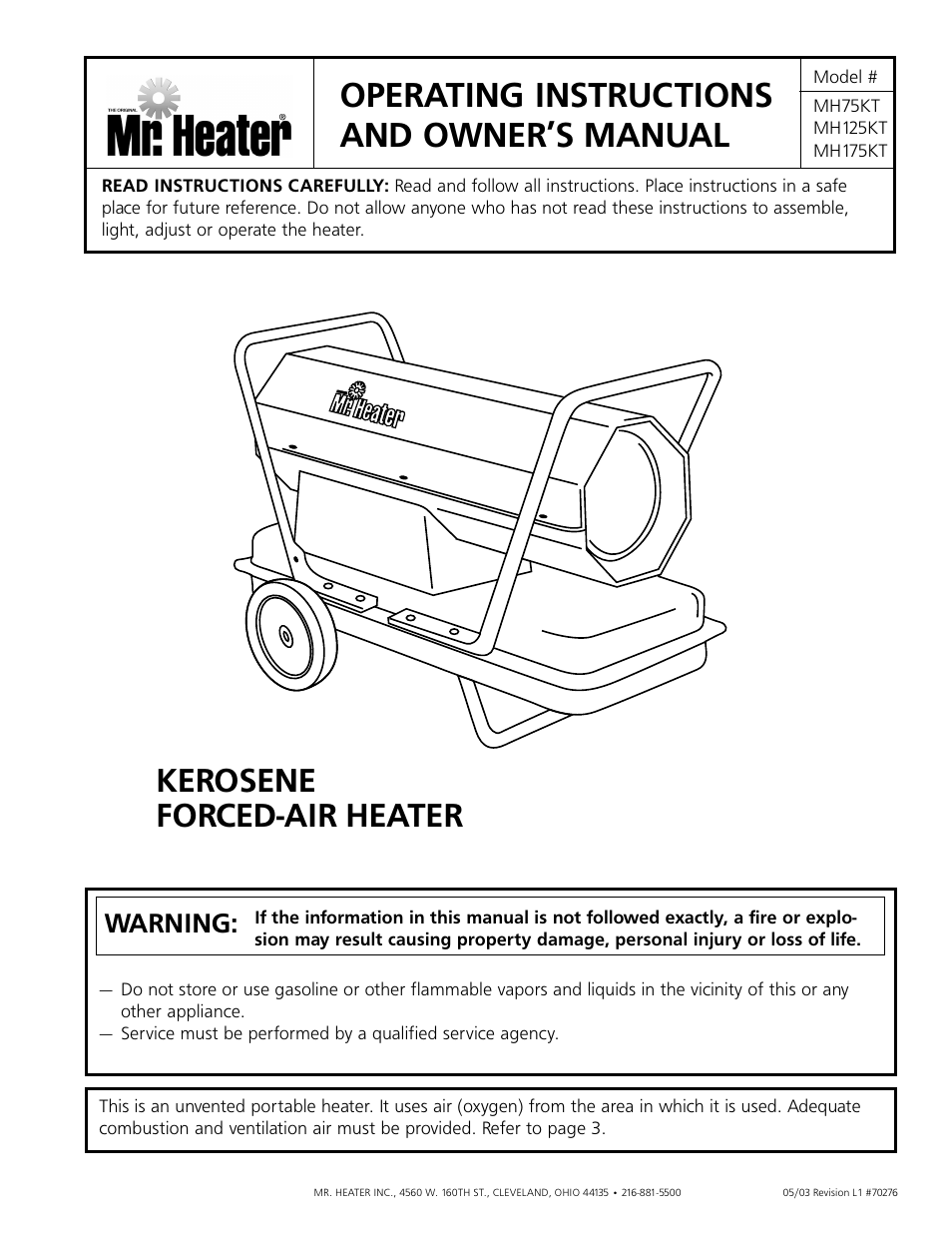 Enerco MH175KT User Manual | 8 pages