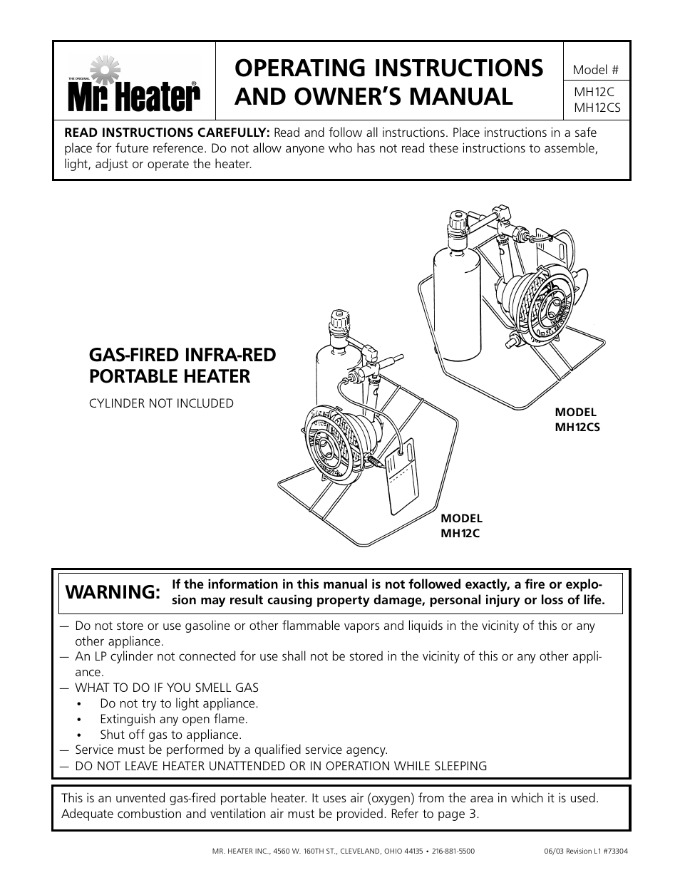 Enerco MH12CS User Manual | 8 pages