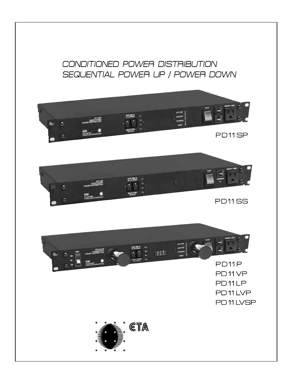 ETA Systems PD11VP User Manual | 8 pages