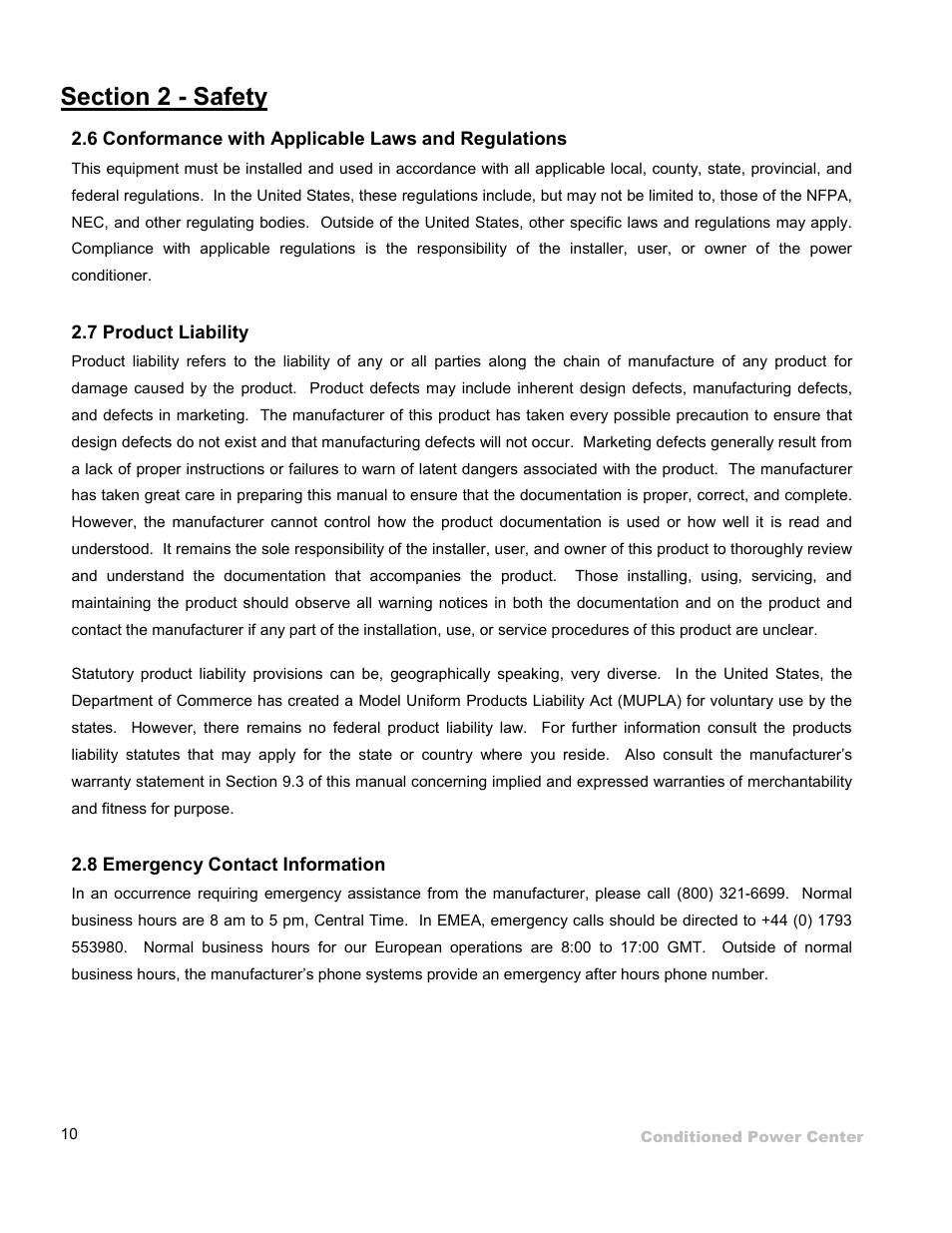 ETA Systems SM5505 User Manual | Page 10 / 39