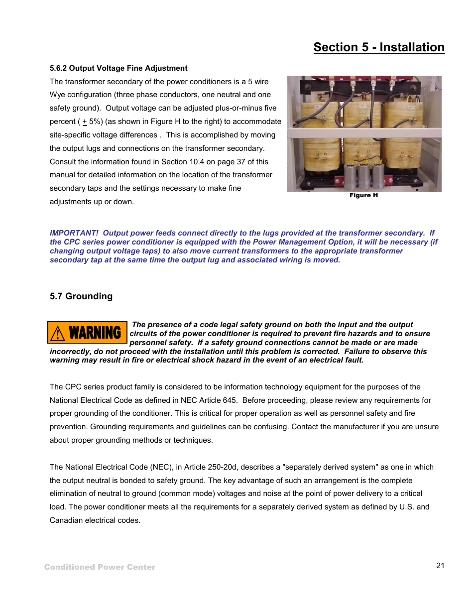 ETA Systems SM5505 User Manual | Page 21 / 39