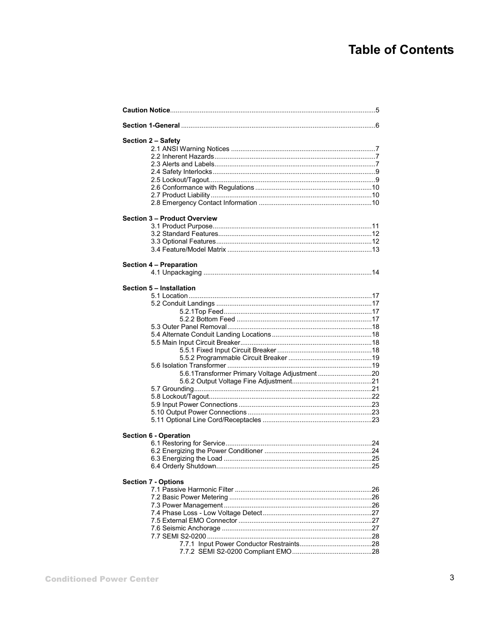 ETA Systems SM5505 User Manual | Page 3 / 39