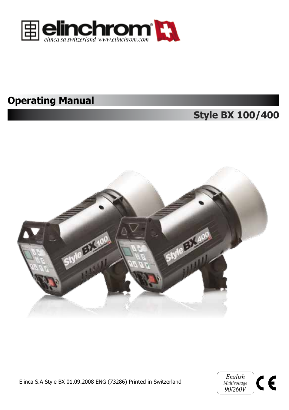 Elinchrom BX100 User Manual | 16 pages