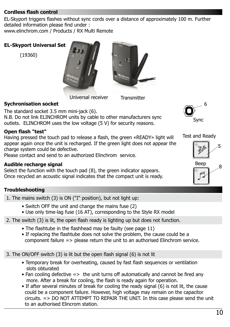 Elinchrom BX100 User Manual | Page 11 / 16