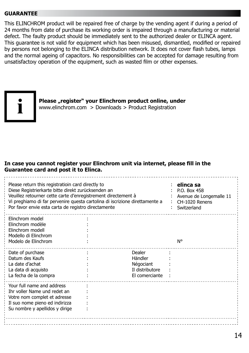 Elinchrom BX100 User Manual | Page 15 / 16