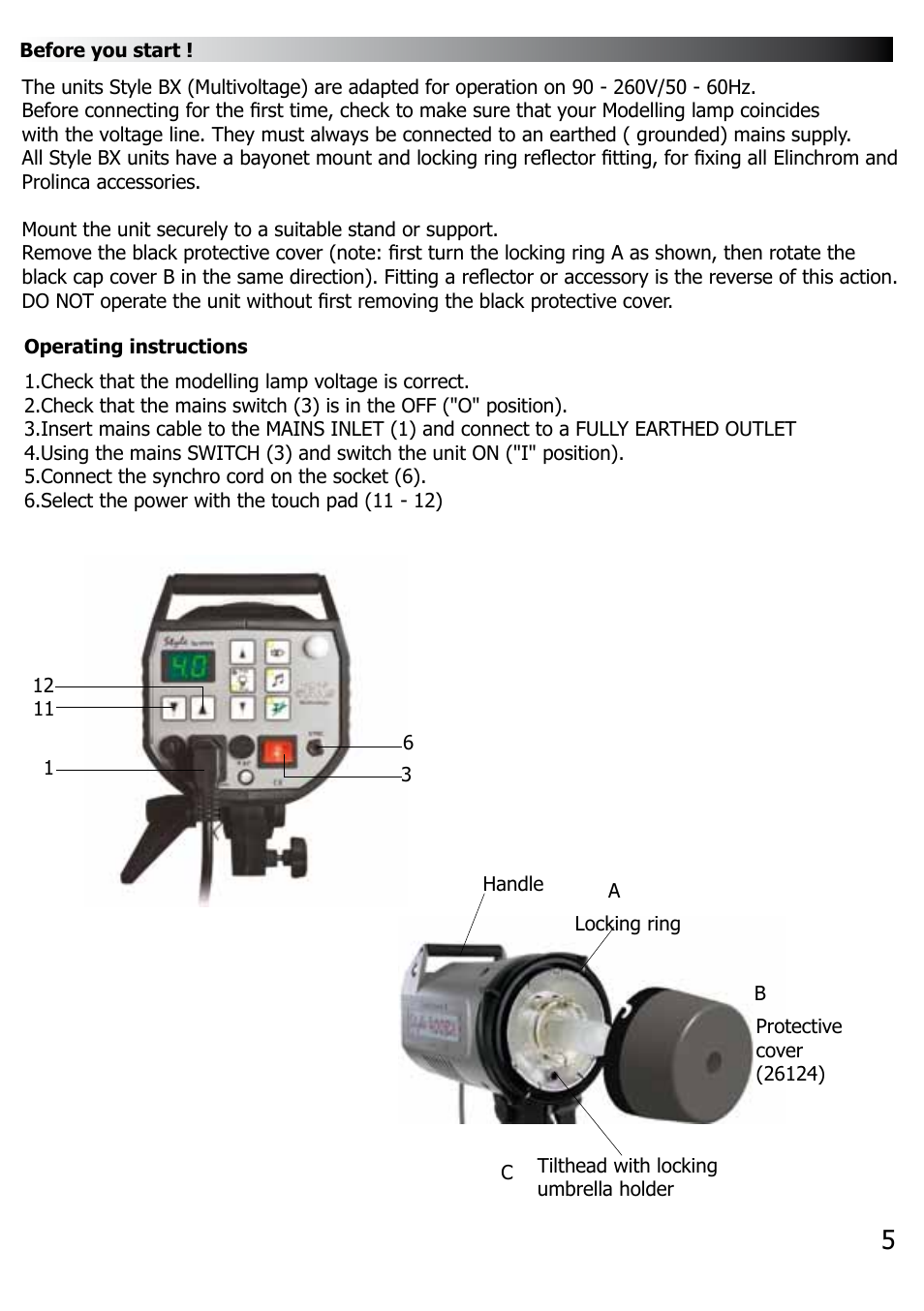 Elinchrom BX100 User Manual | Page 6 / 16