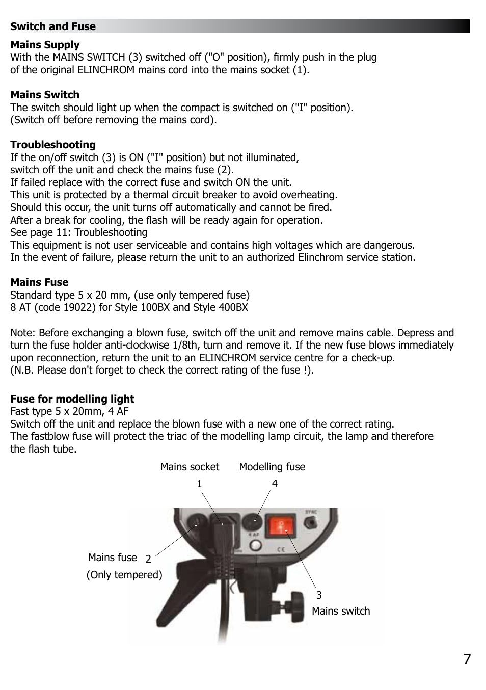 Elinchrom BX100 User Manual | Page 8 / 16