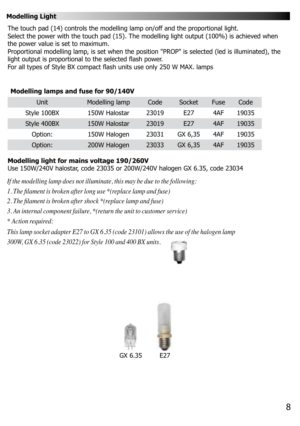 Elinchrom BX100 User Manual | Page 9 / 16