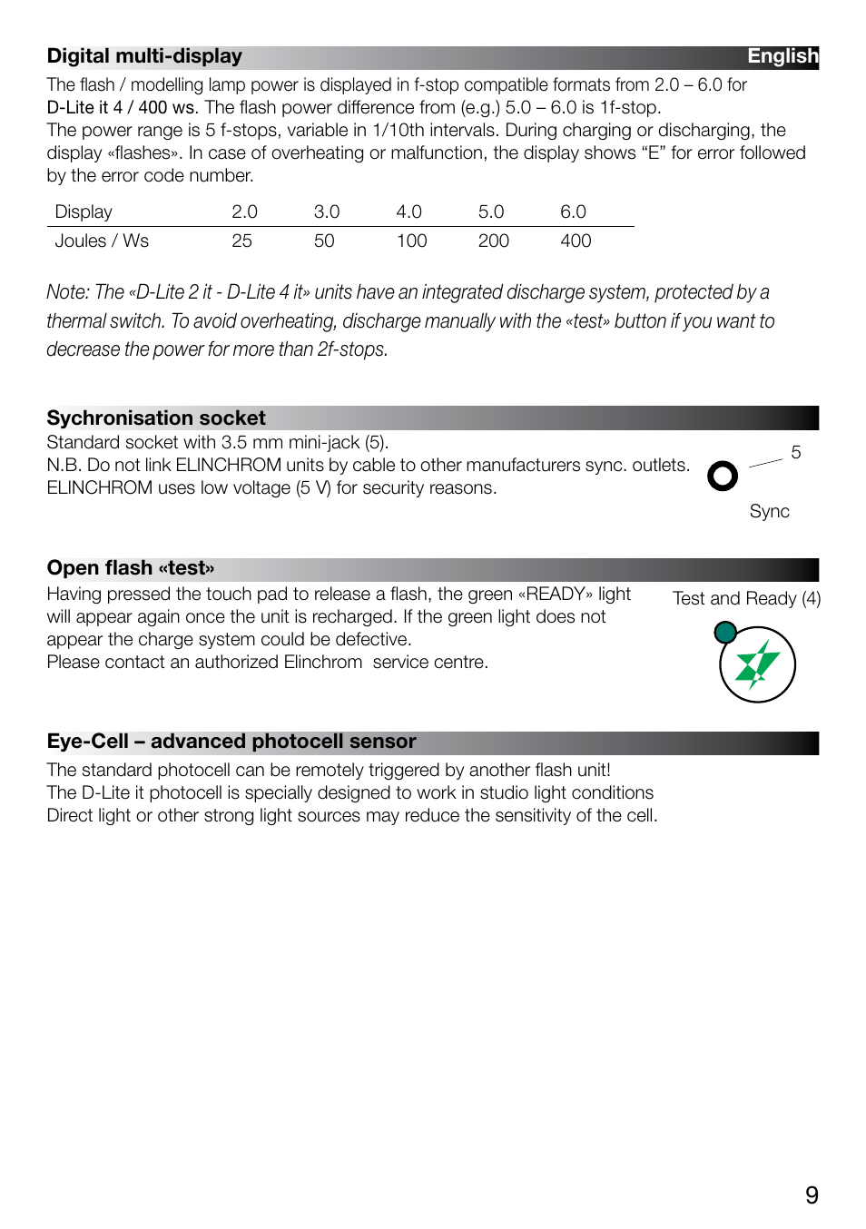 Elinchrom D-LITE 2 IT User Manual | Page 10 / 125