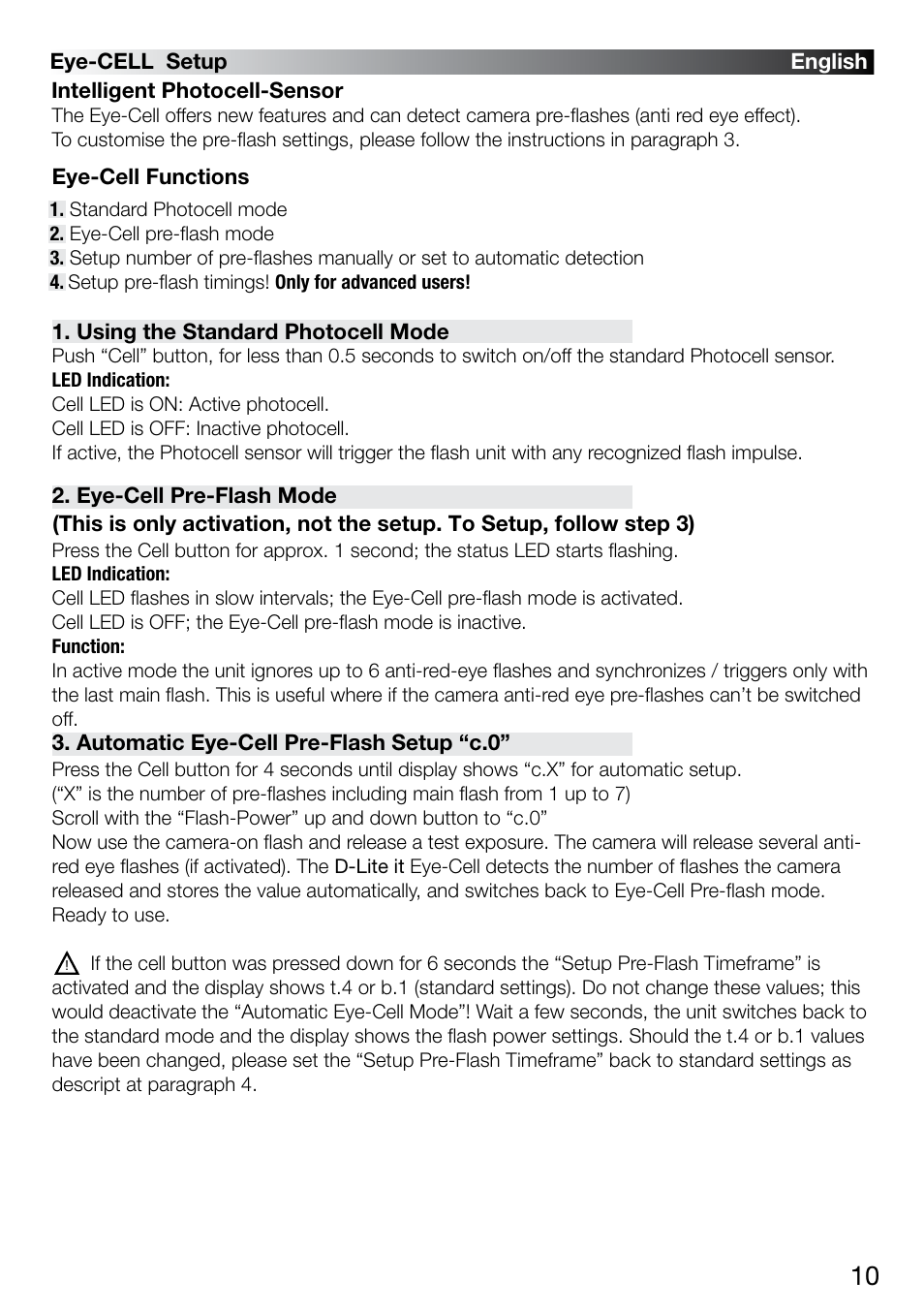 Elinchrom D-LITE 2 IT User Manual | Page 11 / 125