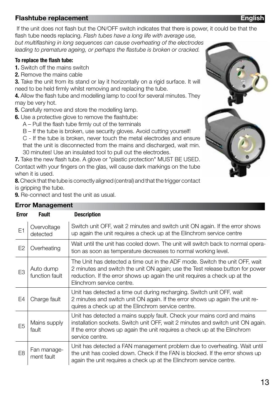 Elinchrom D-LITE 2 IT User Manual | Page 14 / 125
