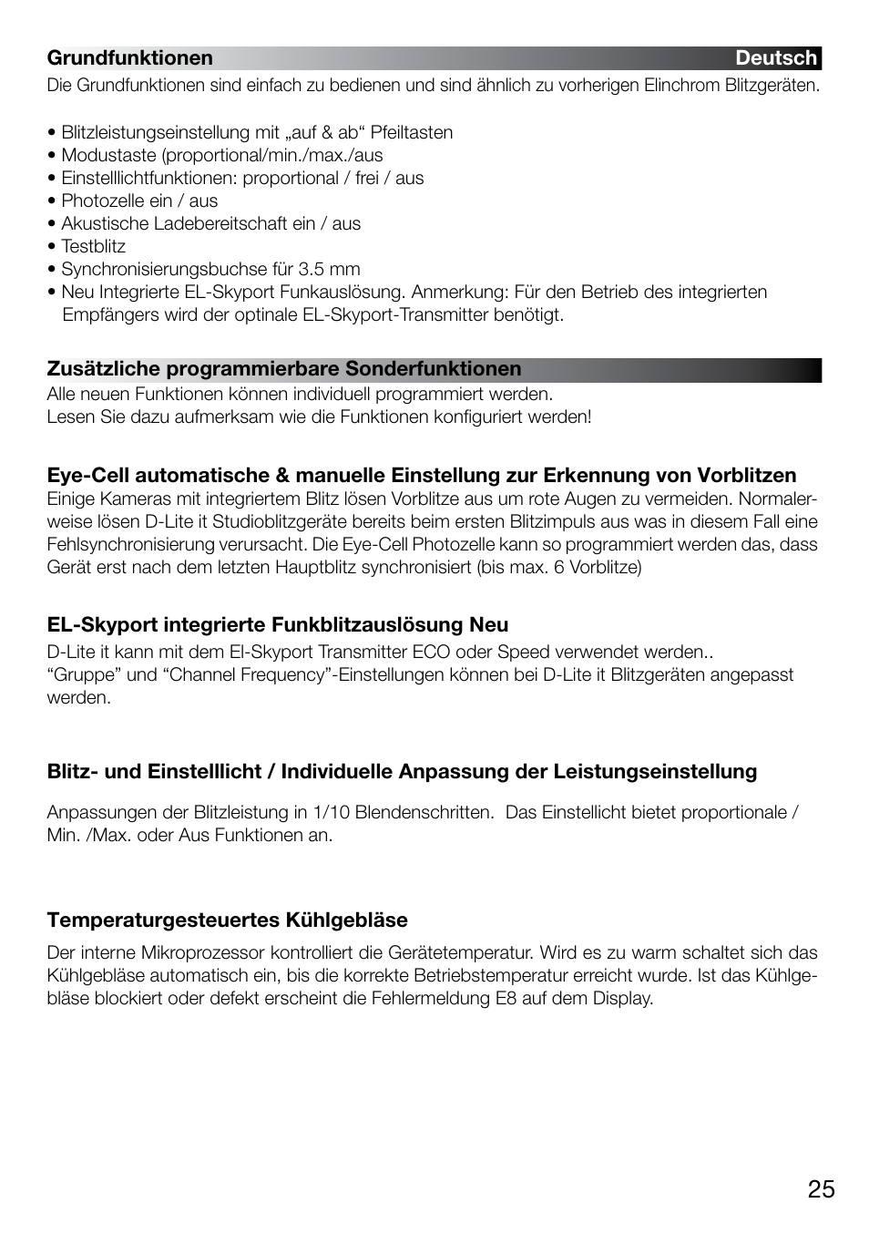 Elinchrom D-LITE 2 IT User Manual | Page 26 / 125