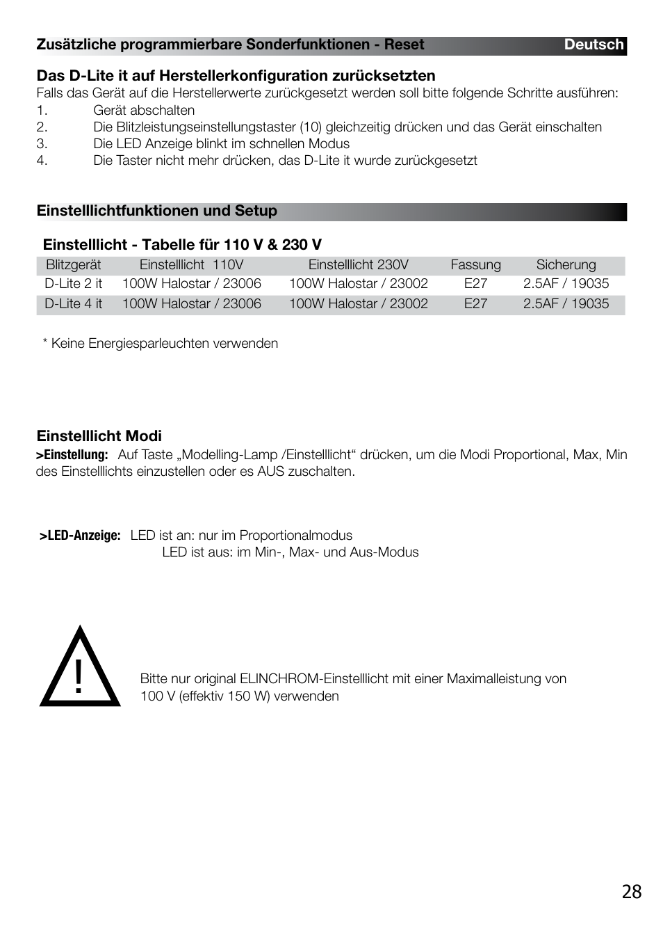 Elinchrom D-LITE 2 IT User Manual | Page 29 / 125