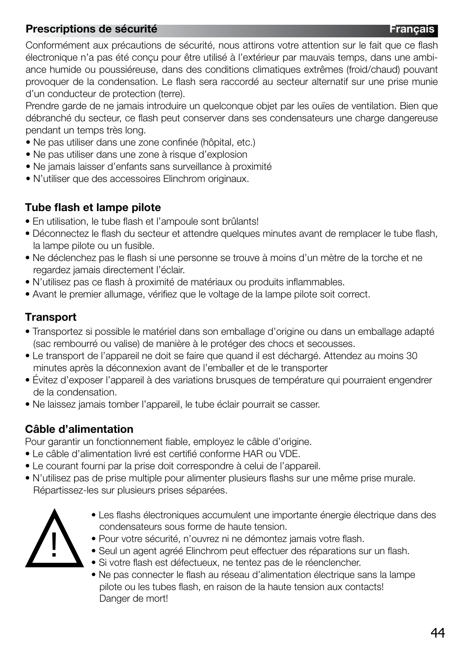 Elinchrom D-LITE 2 IT User Manual | Page 45 / 125