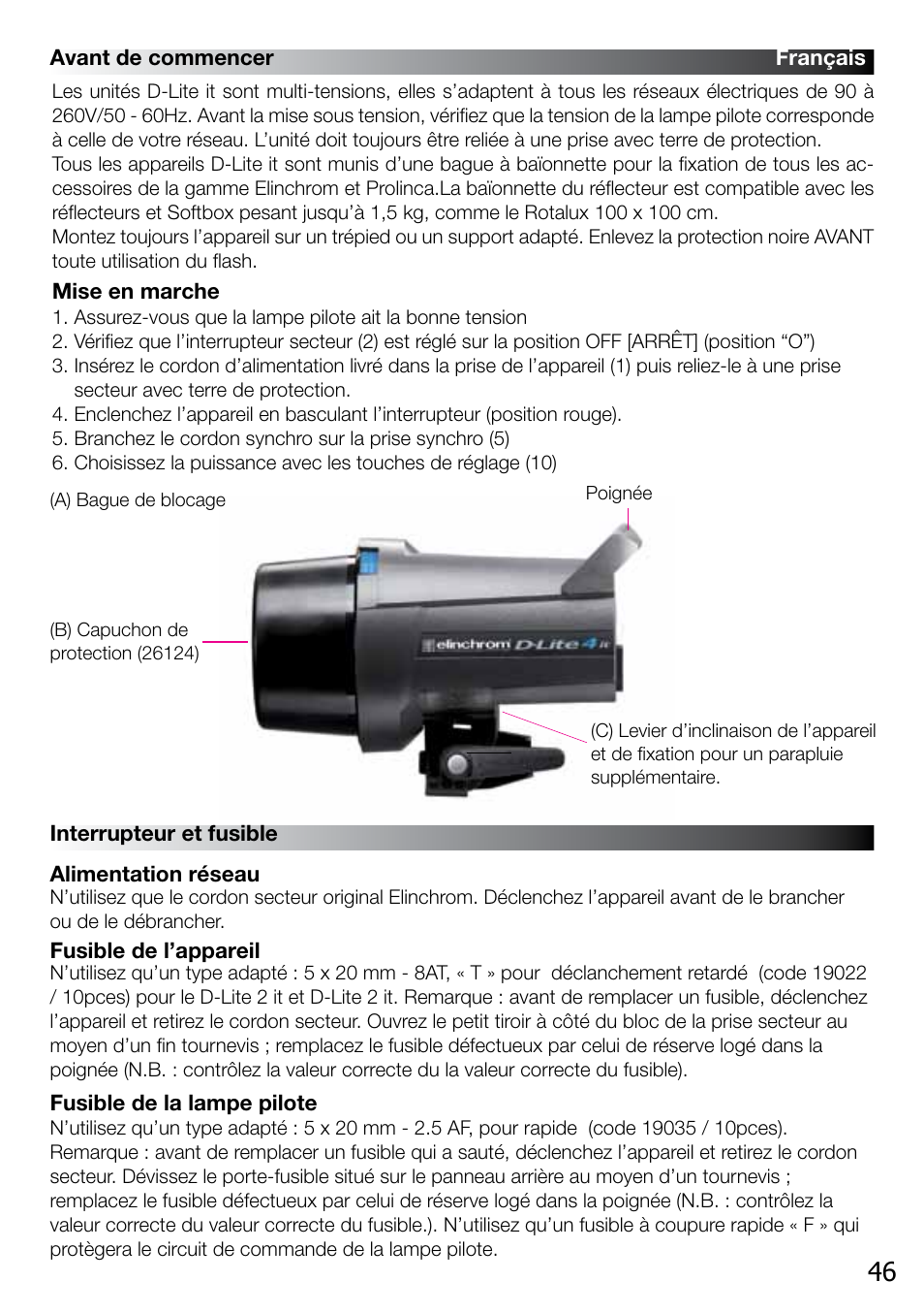 Elinchrom D-LITE 2 IT User Manual | Page 47 / 125