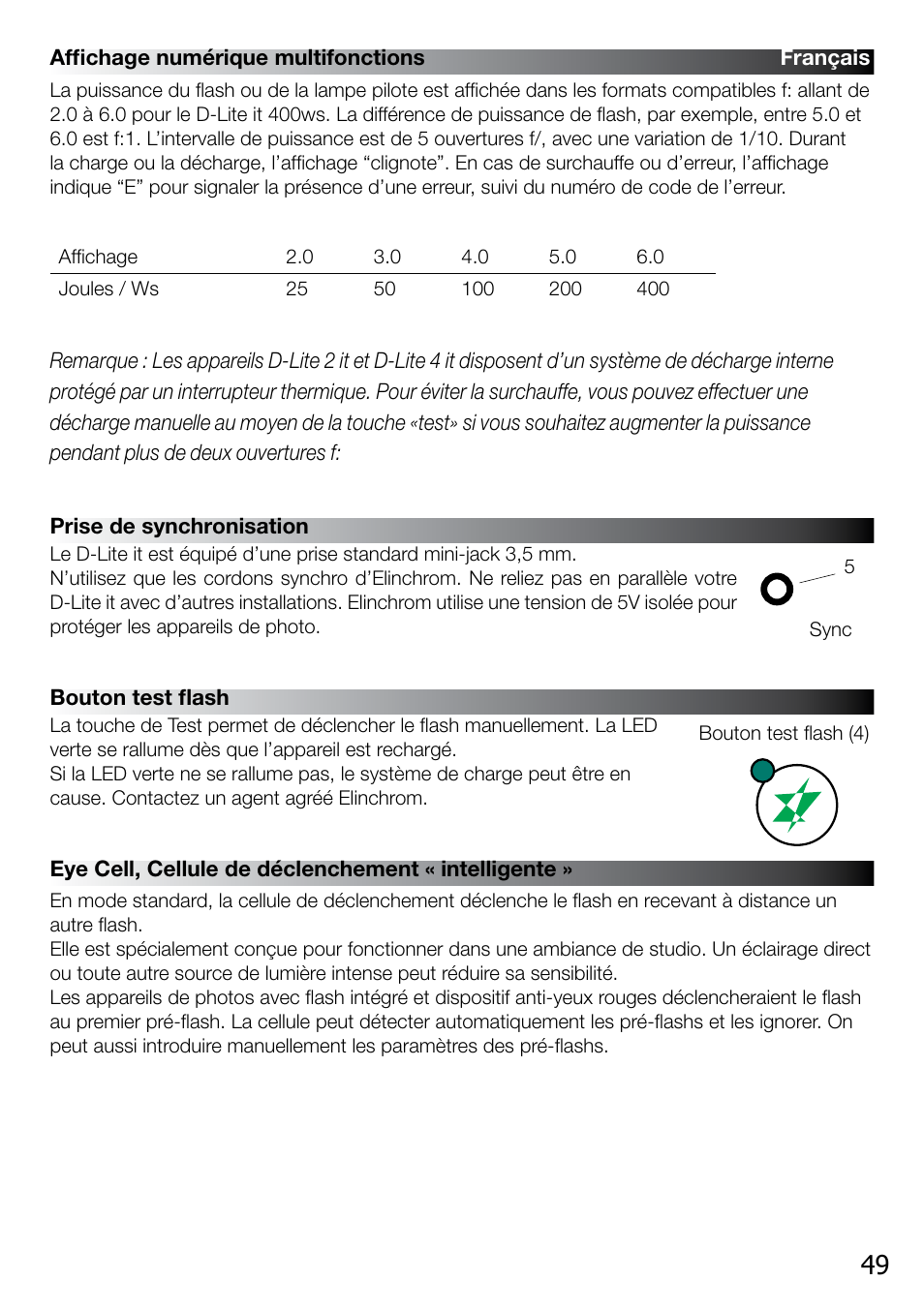 Elinchrom D-LITE 2 IT User Manual | Page 50 / 125