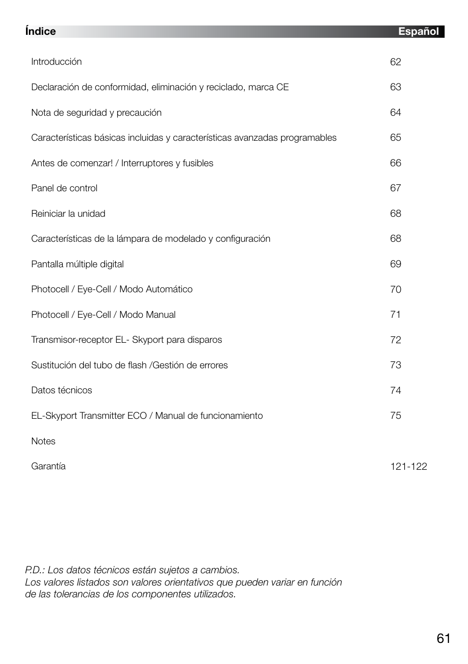 Elinchrom D-LITE 2 IT User Manual | Page 62 / 125