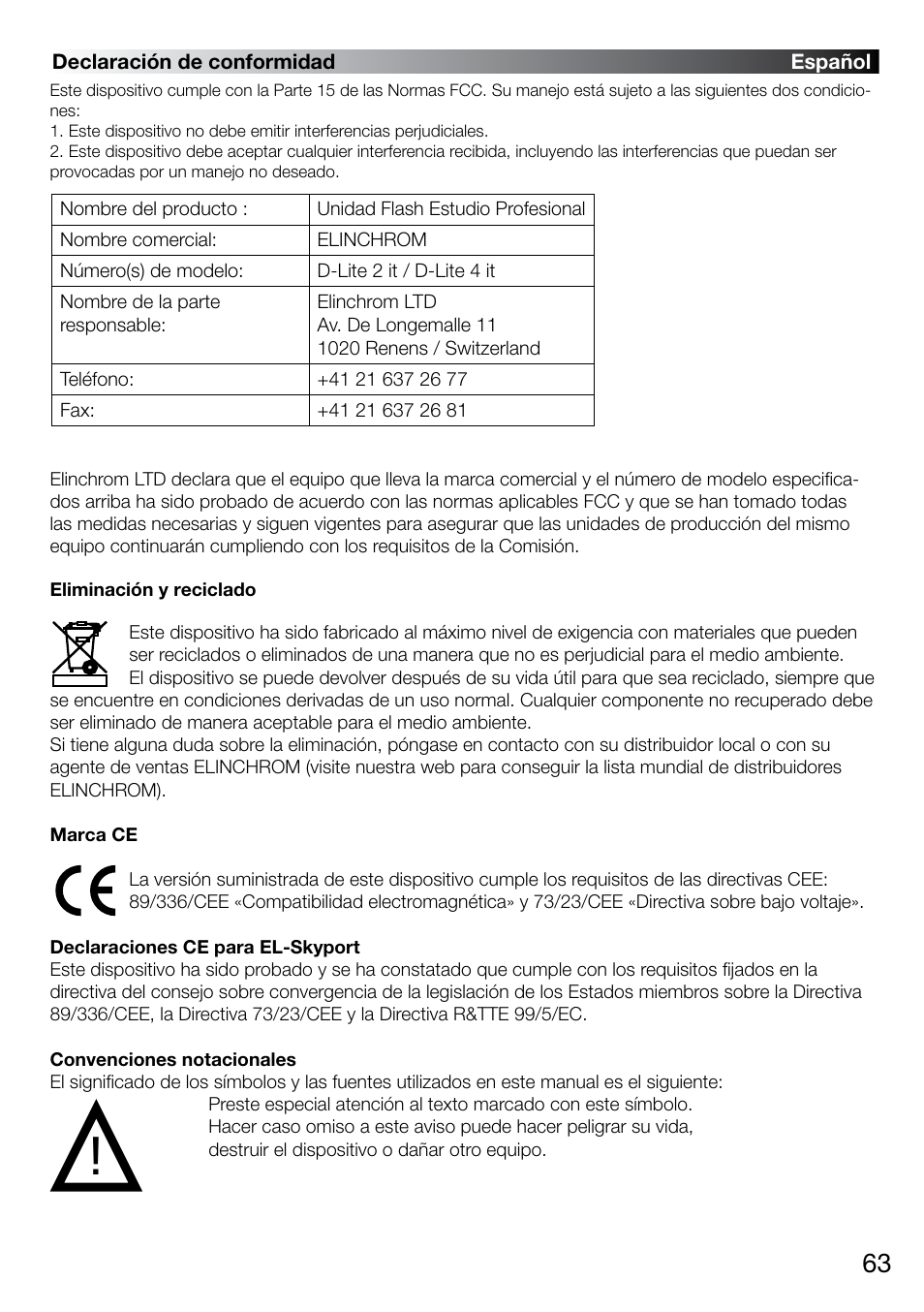 Elinchrom D-LITE 2 IT User Manual | Page 64 / 125