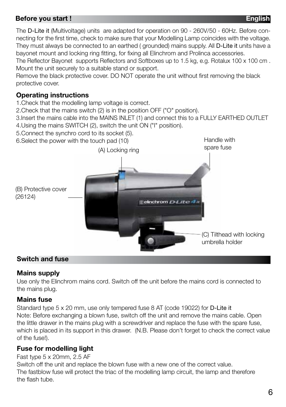 Elinchrom D-LITE 2 IT User Manual | Page 7 / 125