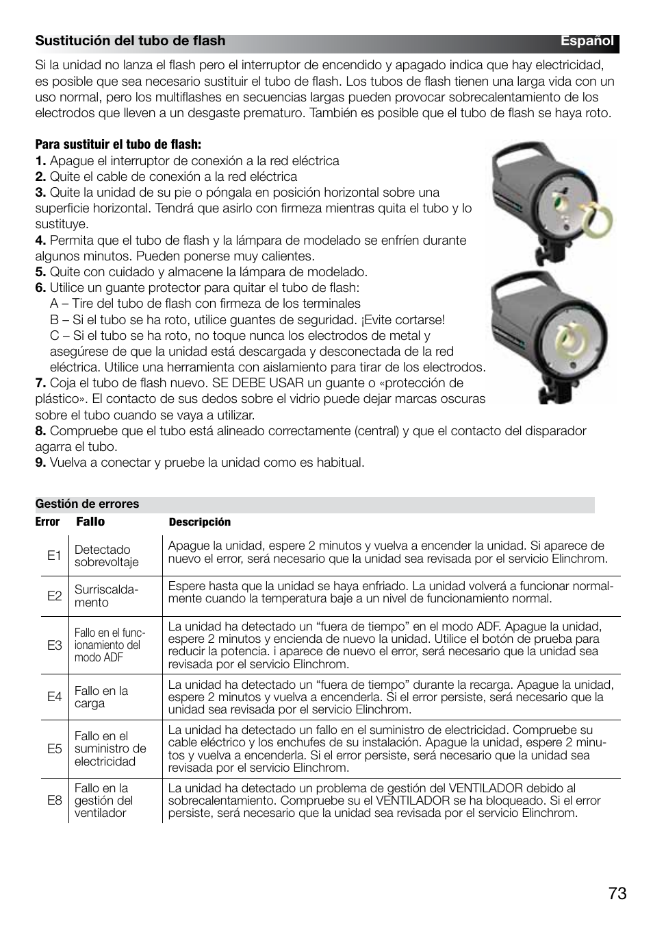 Elinchrom D-LITE 2 IT User Manual | Page 74 / 125