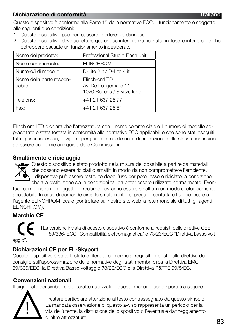 Elinchrom D-LITE 2 IT User Manual | Page 84 / 125