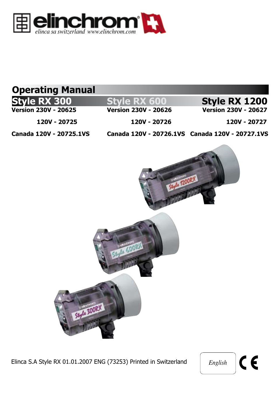 Elinchrom RX 300 User Manual | 16 pages