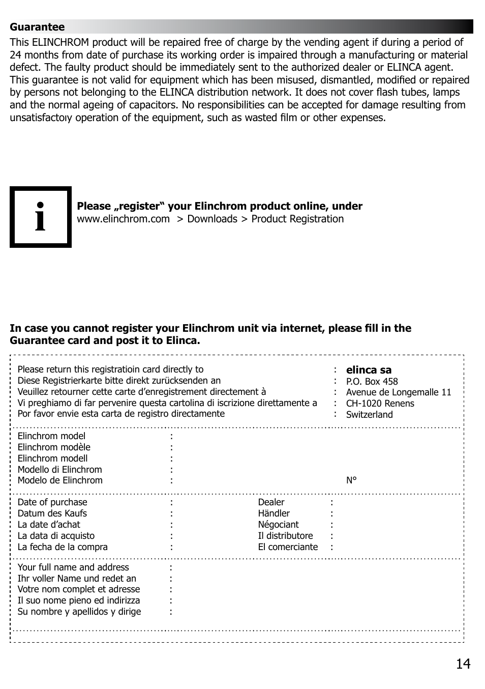 Elinchrom RX 300 User Manual | Page 15 / 16