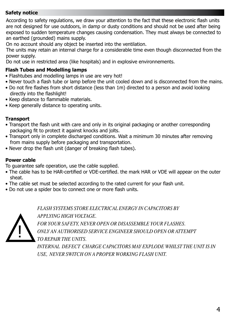 Elinchrom RX 300 User Manual | Page 5 / 16