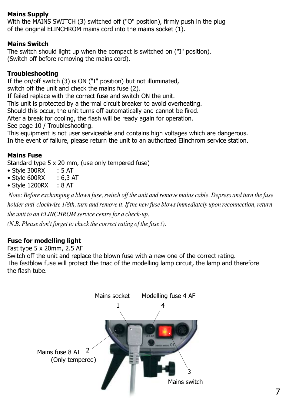 Elinchrom RX 300 User Manual | Page 8 / 16