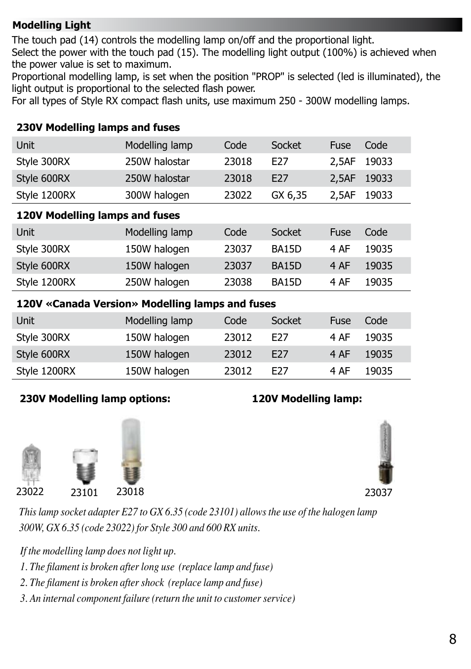 Elinchrom RX 300 User Manual | Page 9 / 16