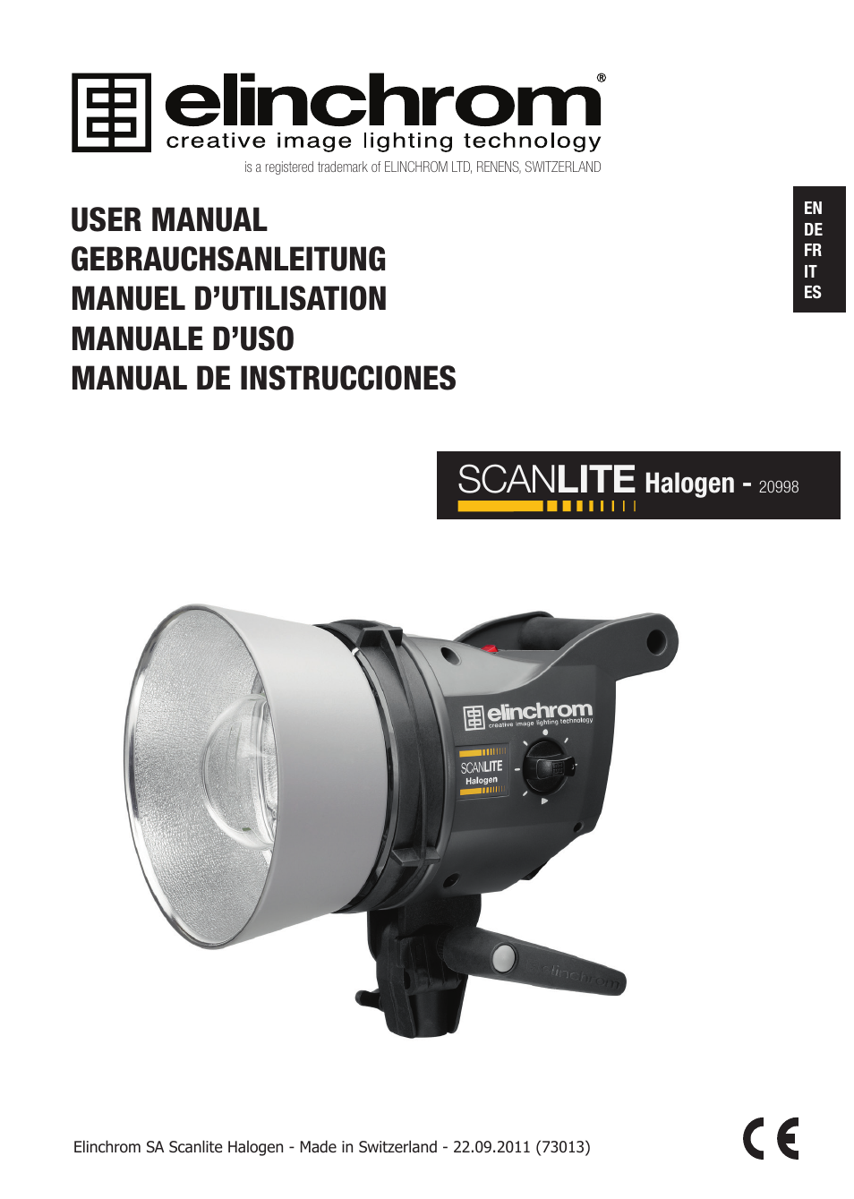 Elinchrom SCANLITE 20998 User Manual | 56 pages