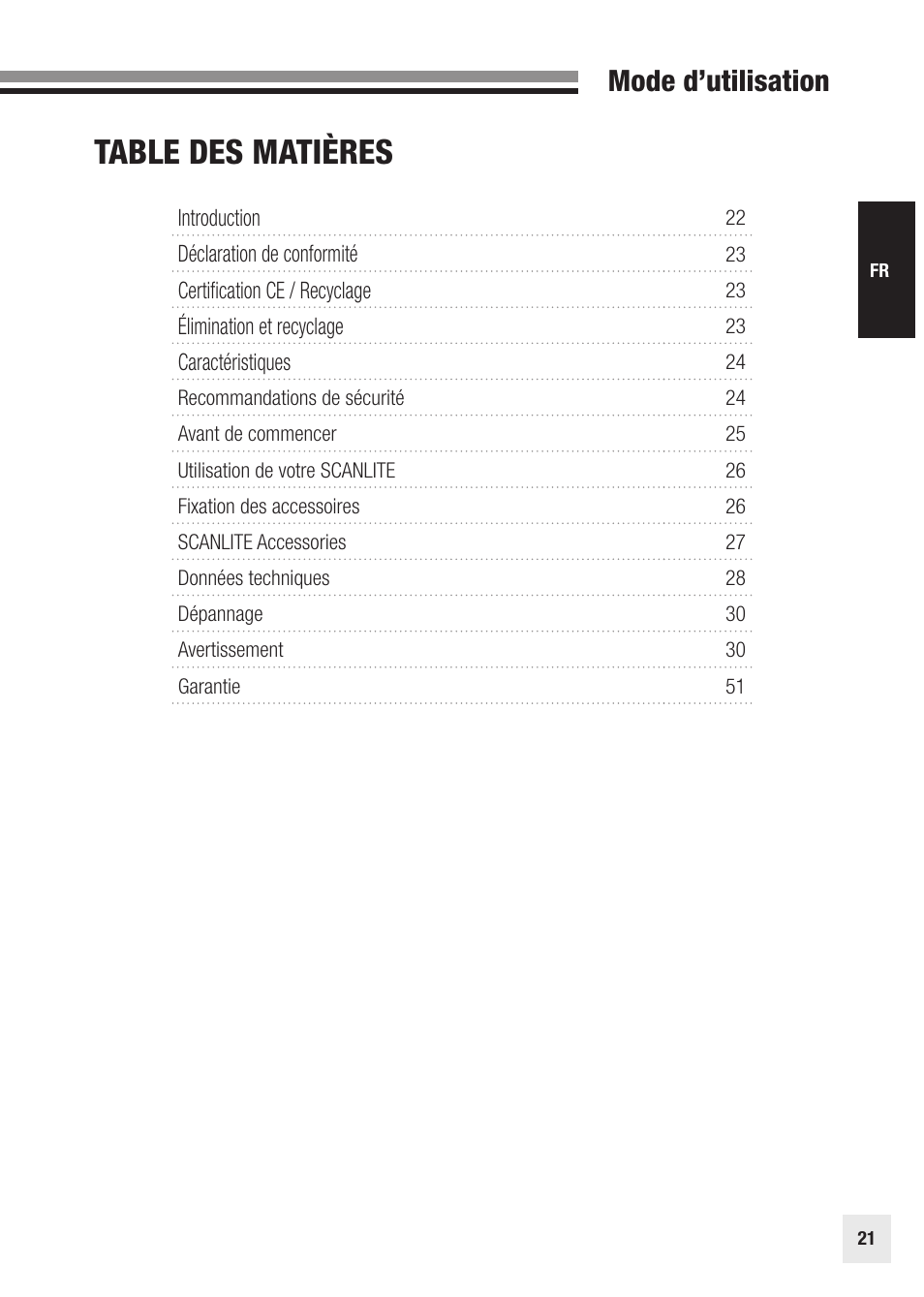Elinchrom SCANLITE 20998 User Manual | Page 21 / 56