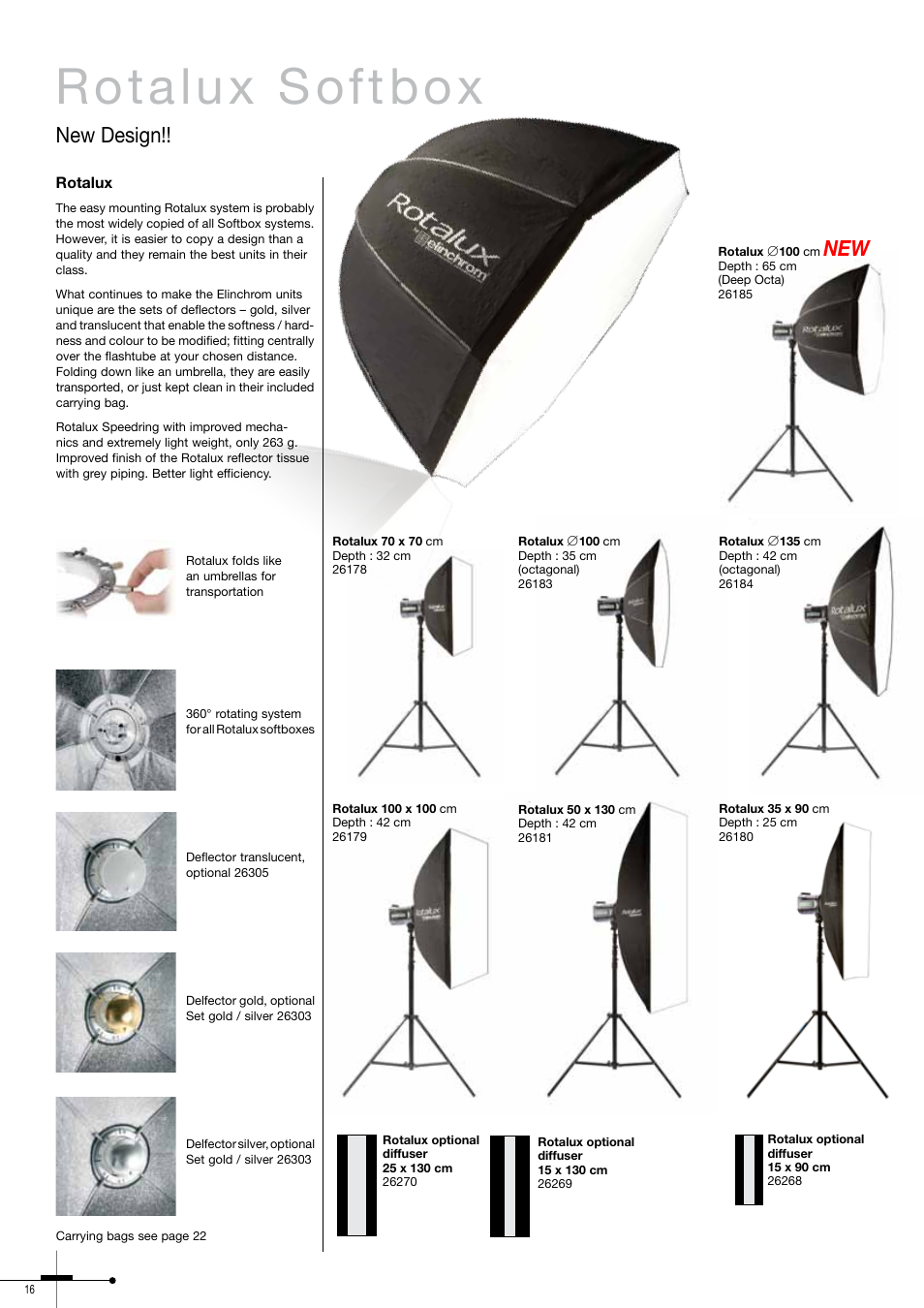 Rotalux softbox, New design | Elinchrom 300RX User Manual | Page 16 / 32