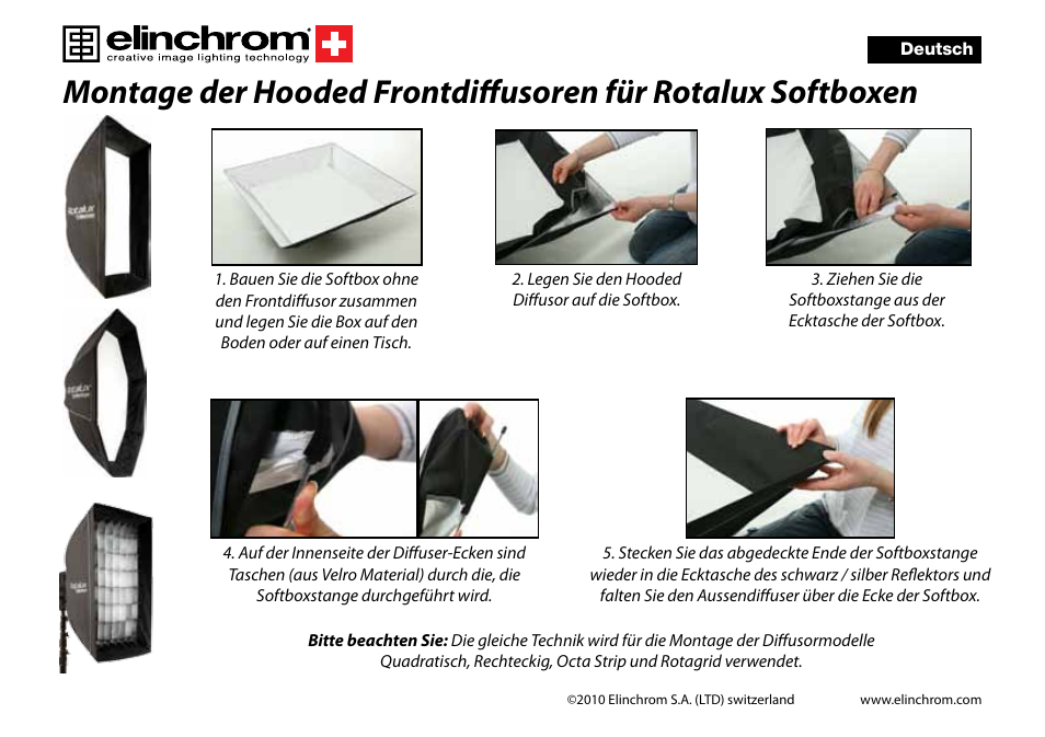Elinchrom Hooded Diffusers User Manual | Page 3 / 8