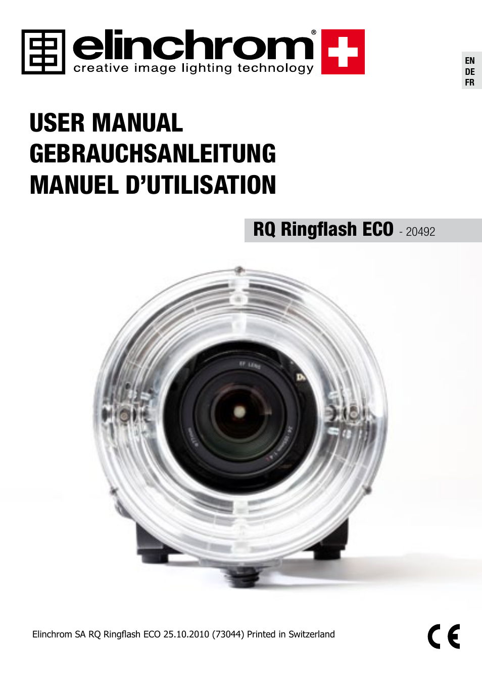 Elinchrom RQ RINGFLASH ECO 20492 User Manual | 31 pages