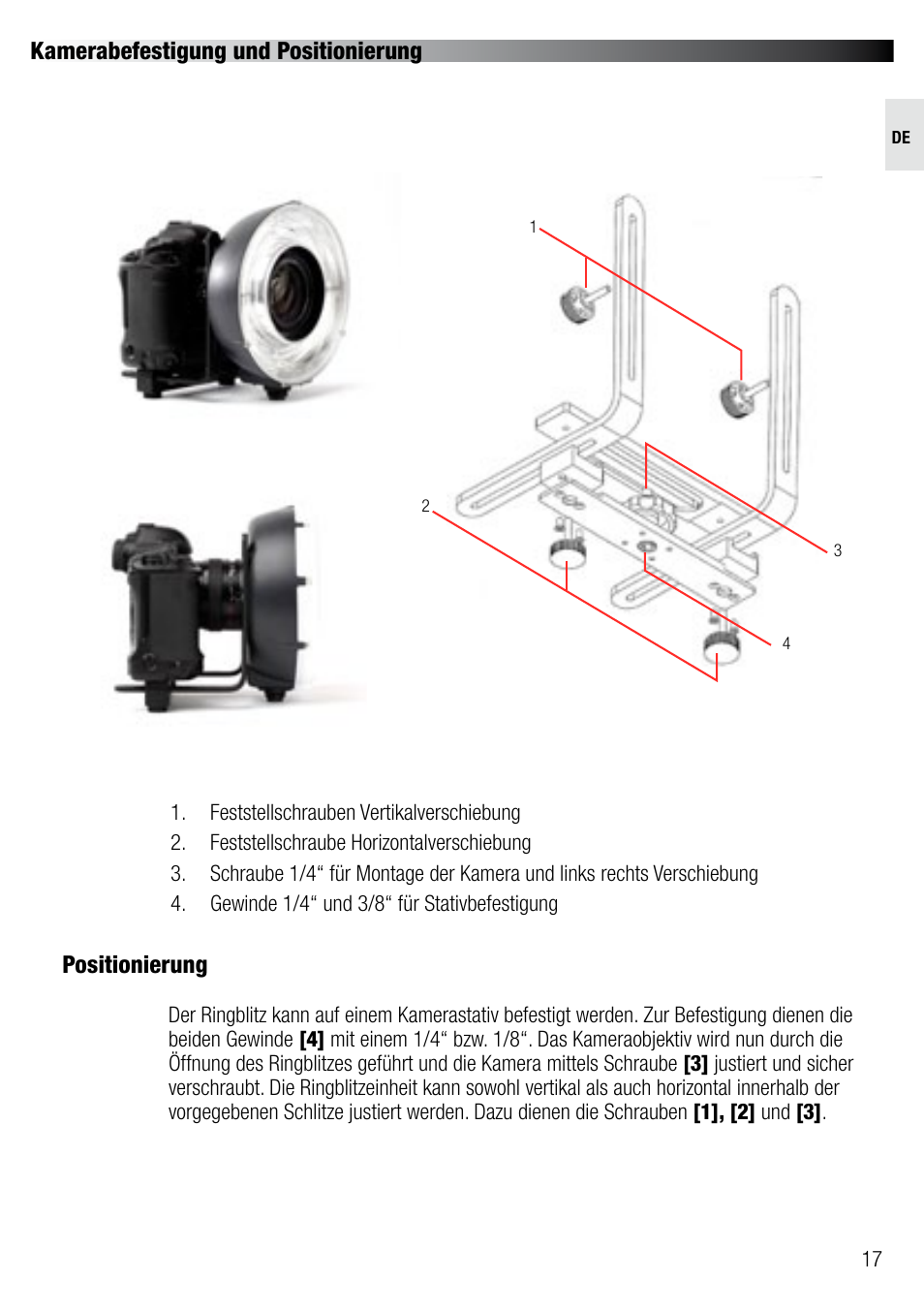 Elinchrom RQ RINGFLASH ECO 20492 User Manual | Page 17 / 31