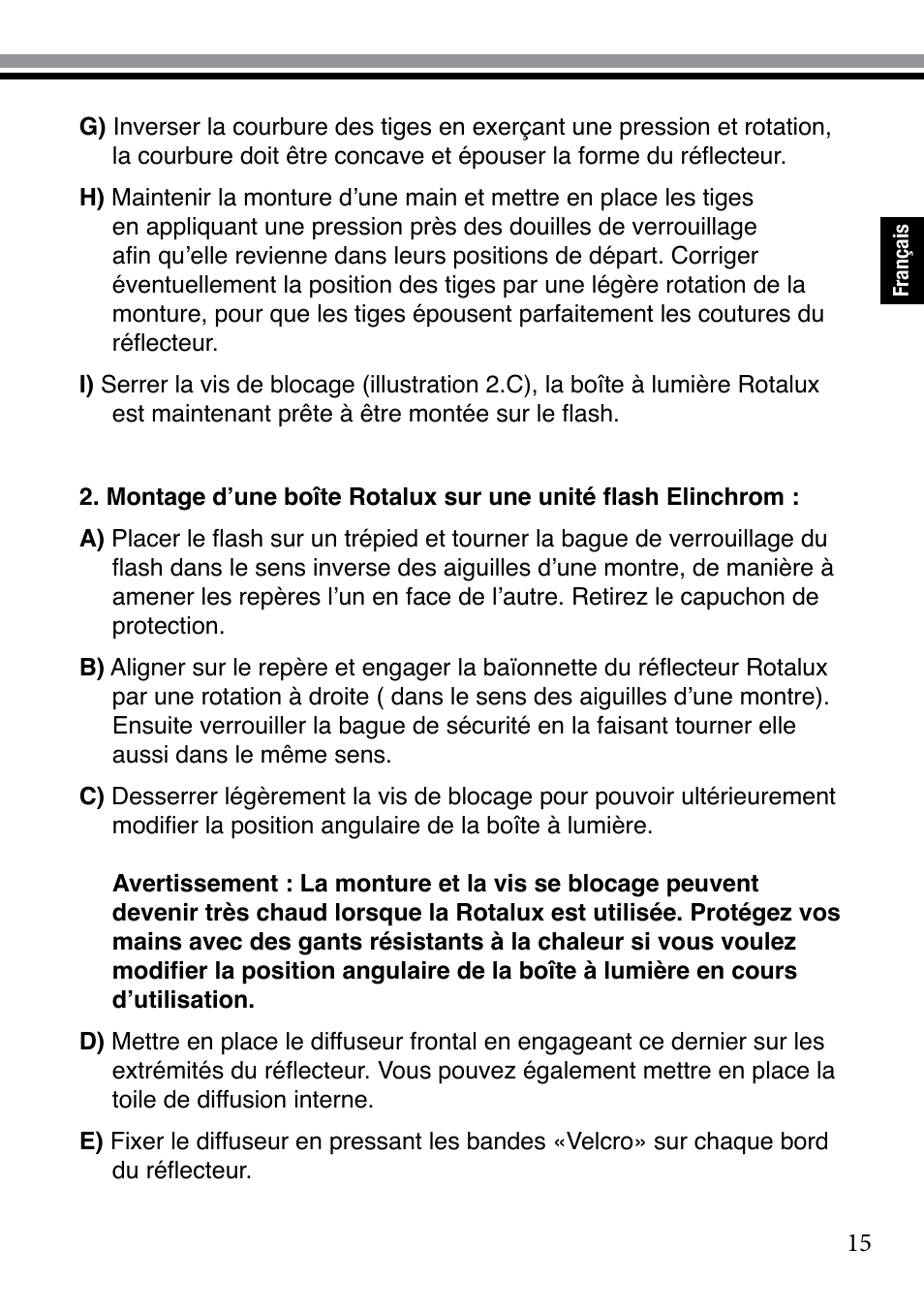 Elinchrom 73320 User Manual | Page 15 / 30