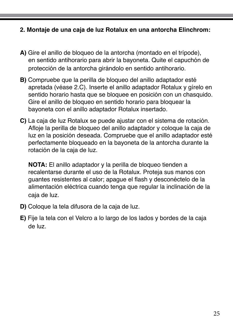 Elinchrom 73320 User Manual | Page 25 / 30