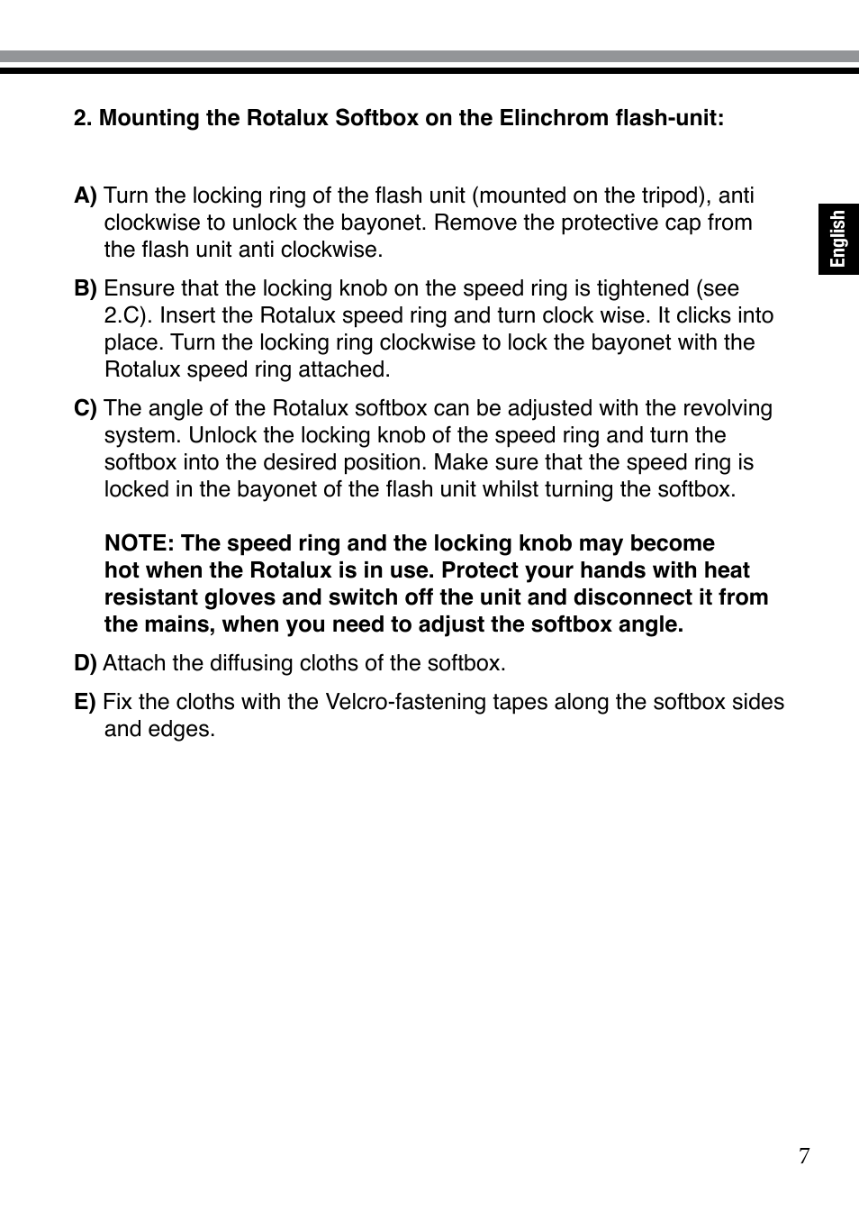 Elinchrom 73320 User Manual | Page 7 / 30
