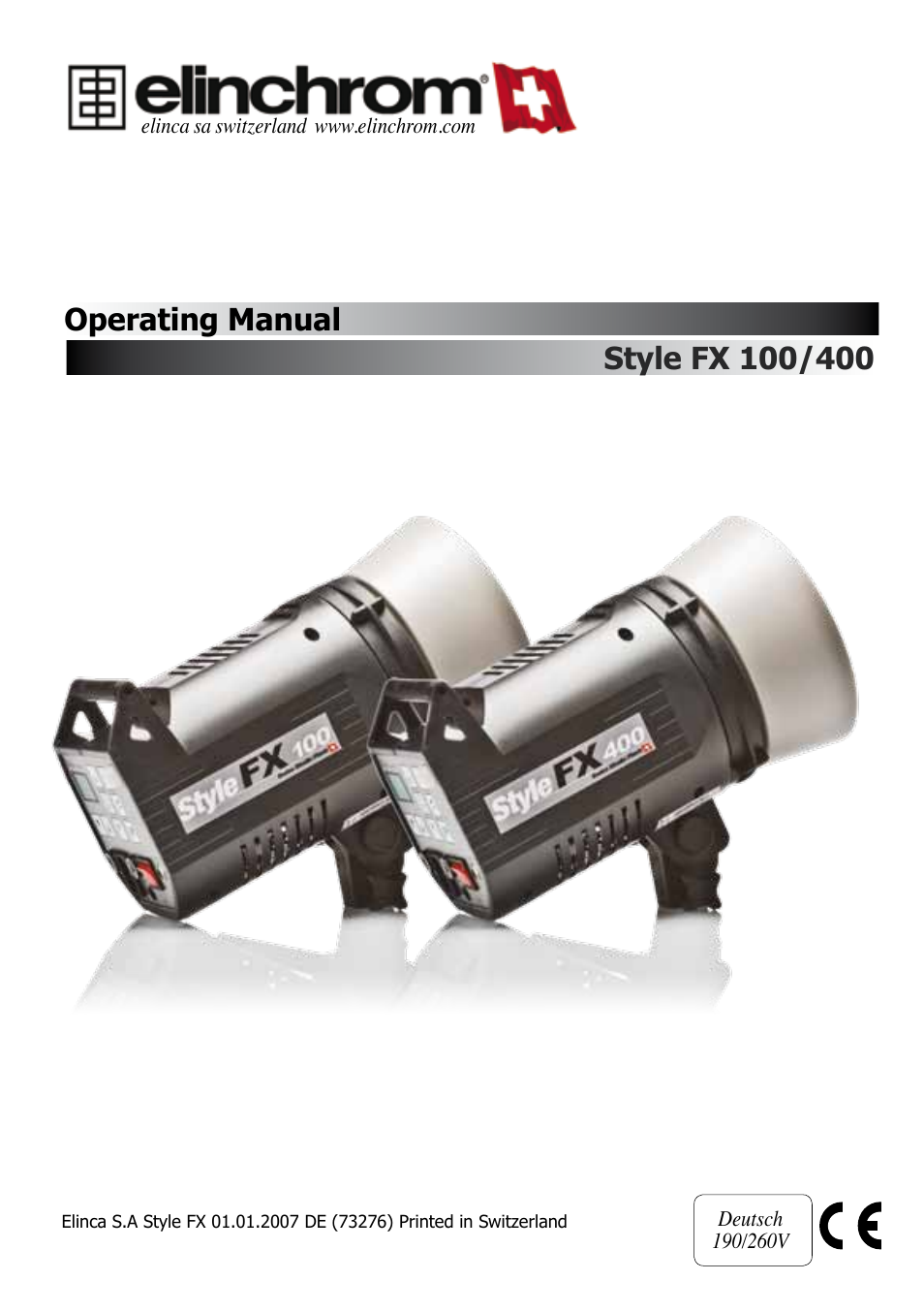Elinchrom STYLE 400 User Manual | 16 pages