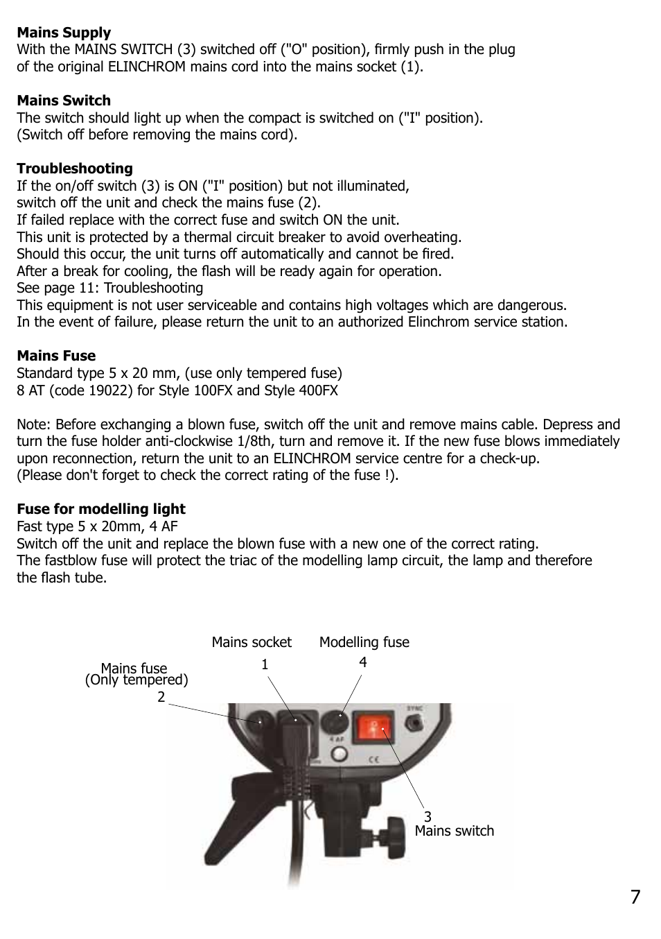 Elinchrom STYLE 400 User Manual | Page 8 / 16