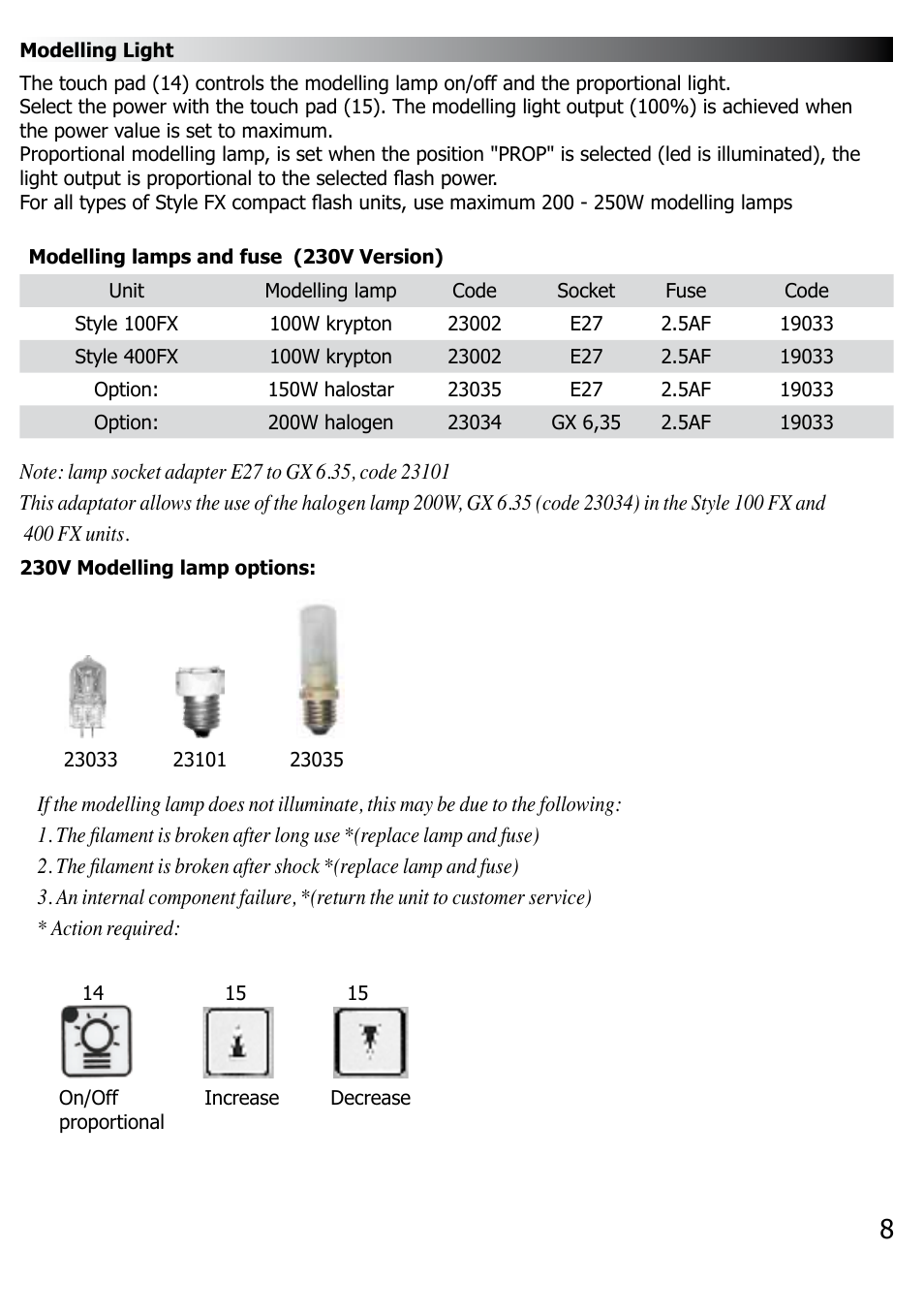 Elinchrom STYLE 400 User Manual | Page 9 / 16