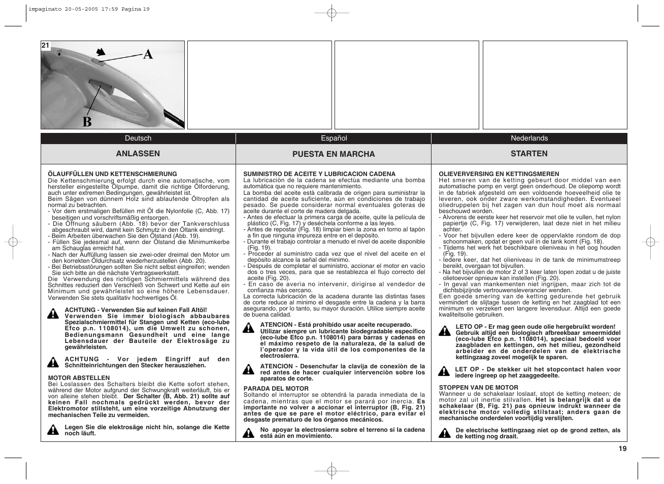 EMAK EF15E User Manual | Page 19 / 32