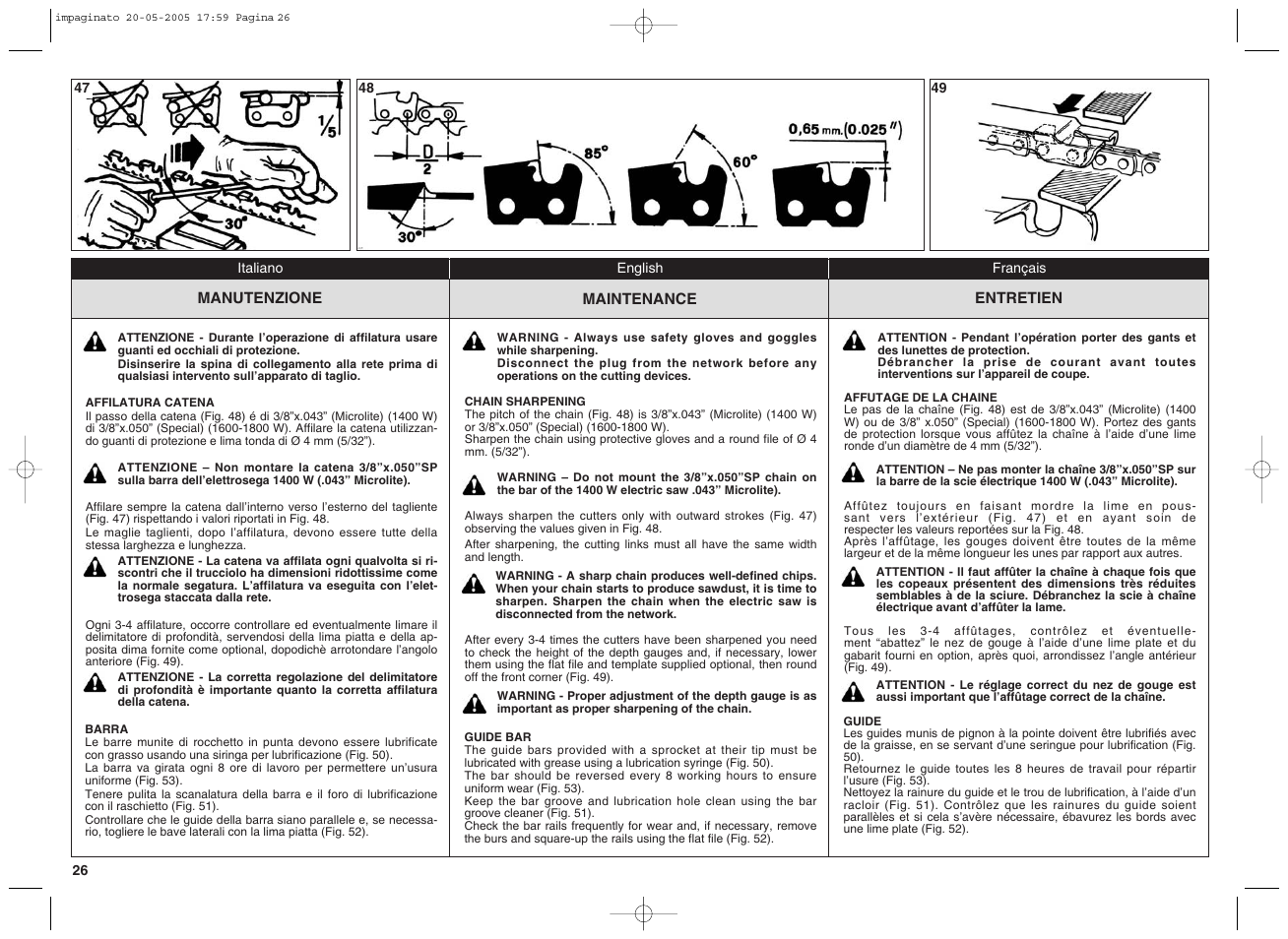 EMAK EF15E User Manual | Page 26 / 32