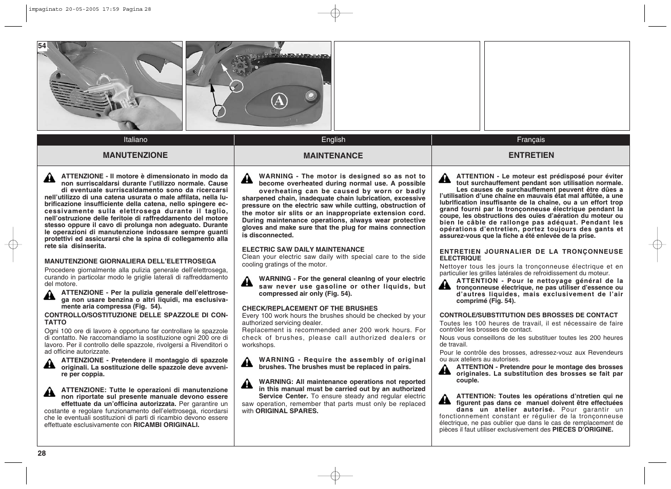 EMAK EF15E User Manual | Page 28 / 32