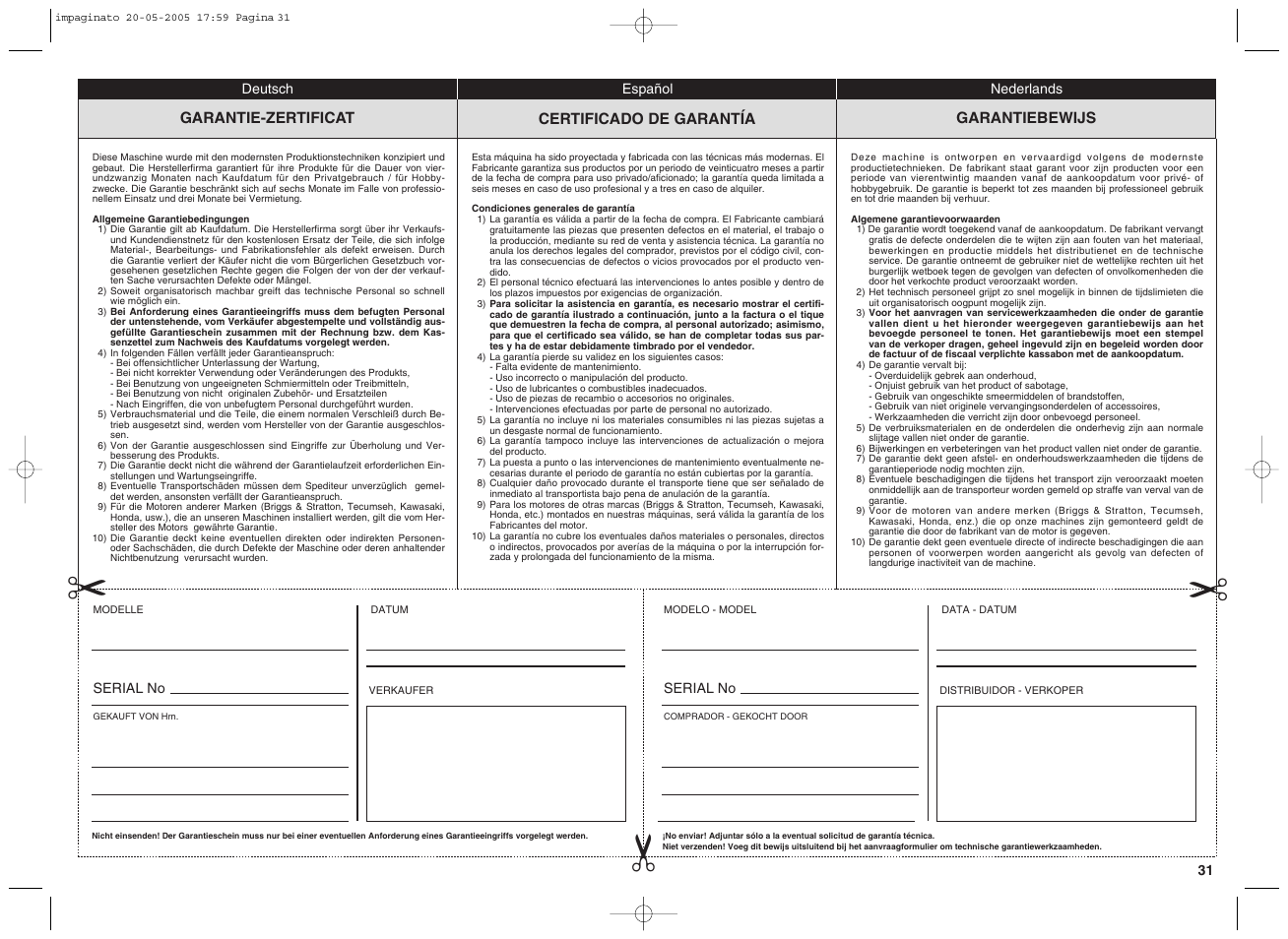 EMAK EF15E User Manual | Page 31 / 32