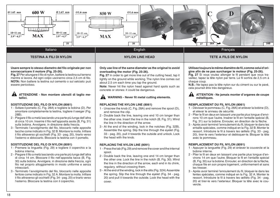 EMAK 8061 ( 600W ) User Manual | Page 18 / 24
